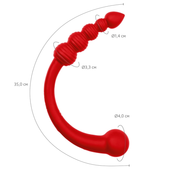 Вибратор ToyFa Black &amp; Red